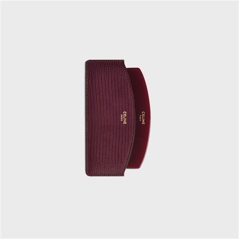 celine acai|CURVED HAIR COMB IN LIZARD .